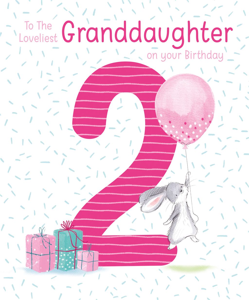 Granddaughter 2nd  Birthday Card