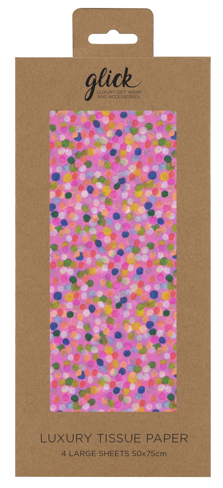 Pink Spotty Tissue Paper