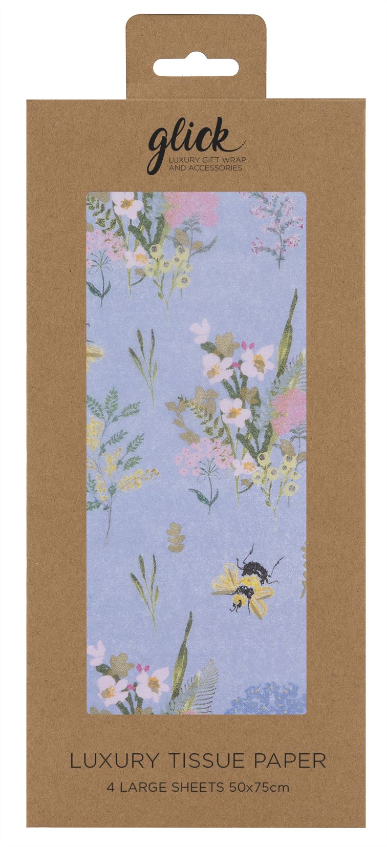 Stephanie Dyment Blue Bees Tissue Paper