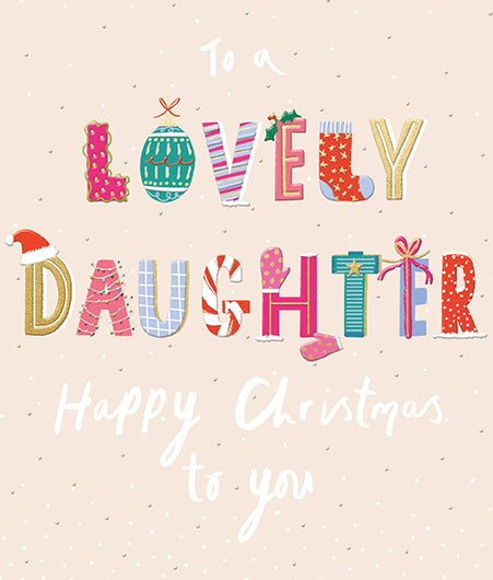 Lovely Daughter Christmas Card