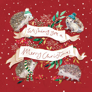 Hedgehog Christmas Card