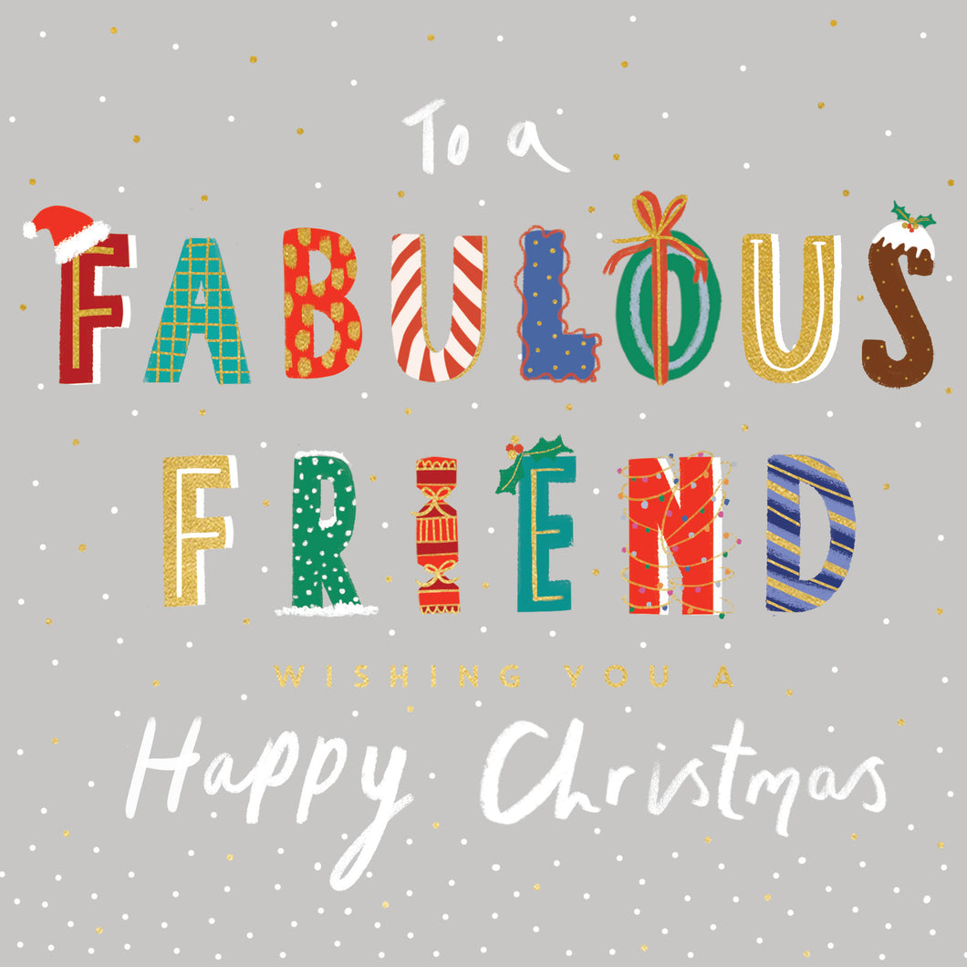 Fabulous Friend Christmas Card
