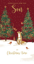 Load image into Gallery viewer, Son Fox &amp; Robin Christmas Card
