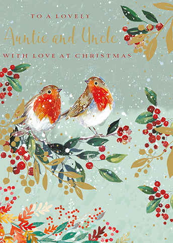 Auntie and Uncle Robin Christmas Card
