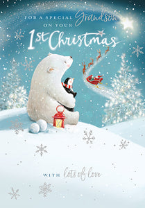 Grandson 1st Christmas Card