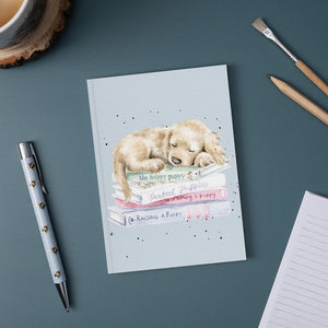 Golden Labrador Puppy Paperback A6 Notebook