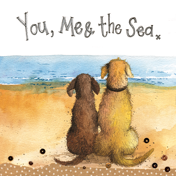 You, Me & the Sea Dog Card by Alex Clark