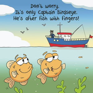 Captain Birdseye Fish Fingers Blank Card