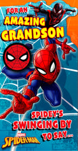 Load image into Gallery viewer, Spider-man Amazing Grandson Birthday Card
