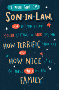 Son-in-Law Birthday Card