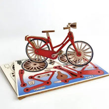 Load image into Gallery viewer, Bicycle 3D Pop Up Wooden Postcard
