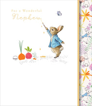 Load image into Gallery viewer, Peter Rabbit Nephew Birthday Card
