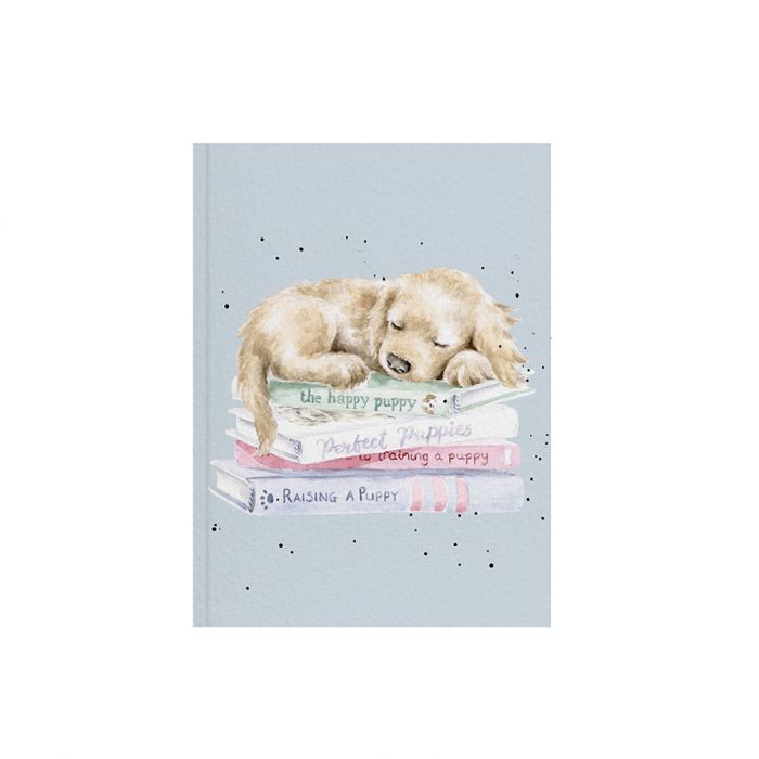 Golden Labrador Puppy Paperback A6 Notebook