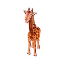 Load image into Gallery viewer, Giraffe 3D Pop Up Wooden Postcard
