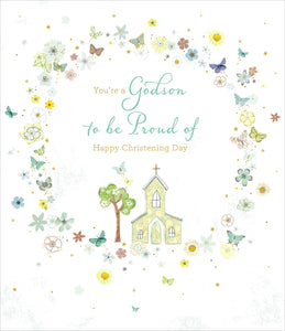 Godson said Christening Card