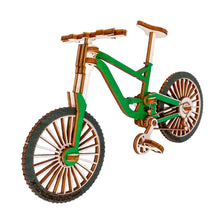 Load image into Gallery viewer, Mountain Bike 3D Pop Up Wooden Postcard
