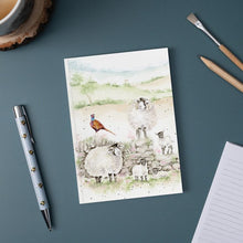 Load image into Gallery viewer, Sheep And Pheasant Paperback A6 Notebook
