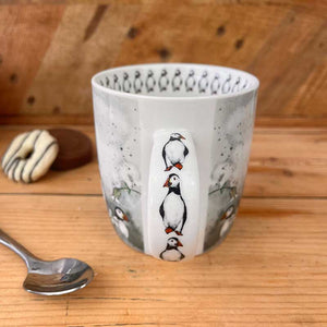 Puffins Mug by Alex Clark