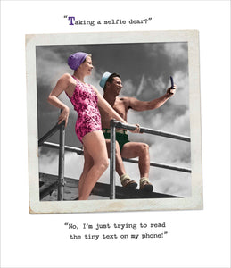 Taking Selfie Birthday Card