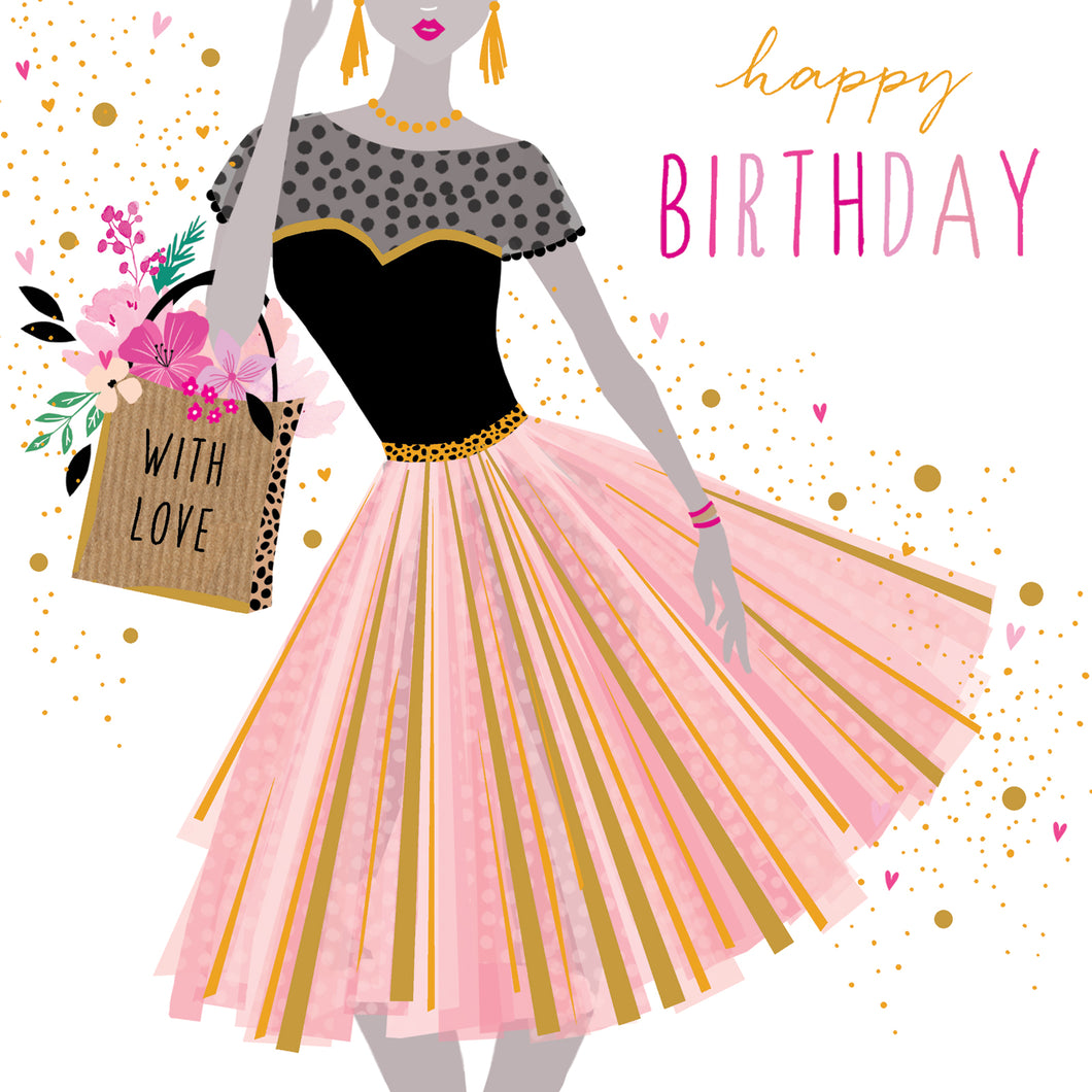 Party Dress Birthday Card