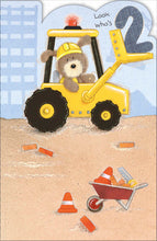 Load image into Gallery viewer, Digger 2nd Birthday Card
