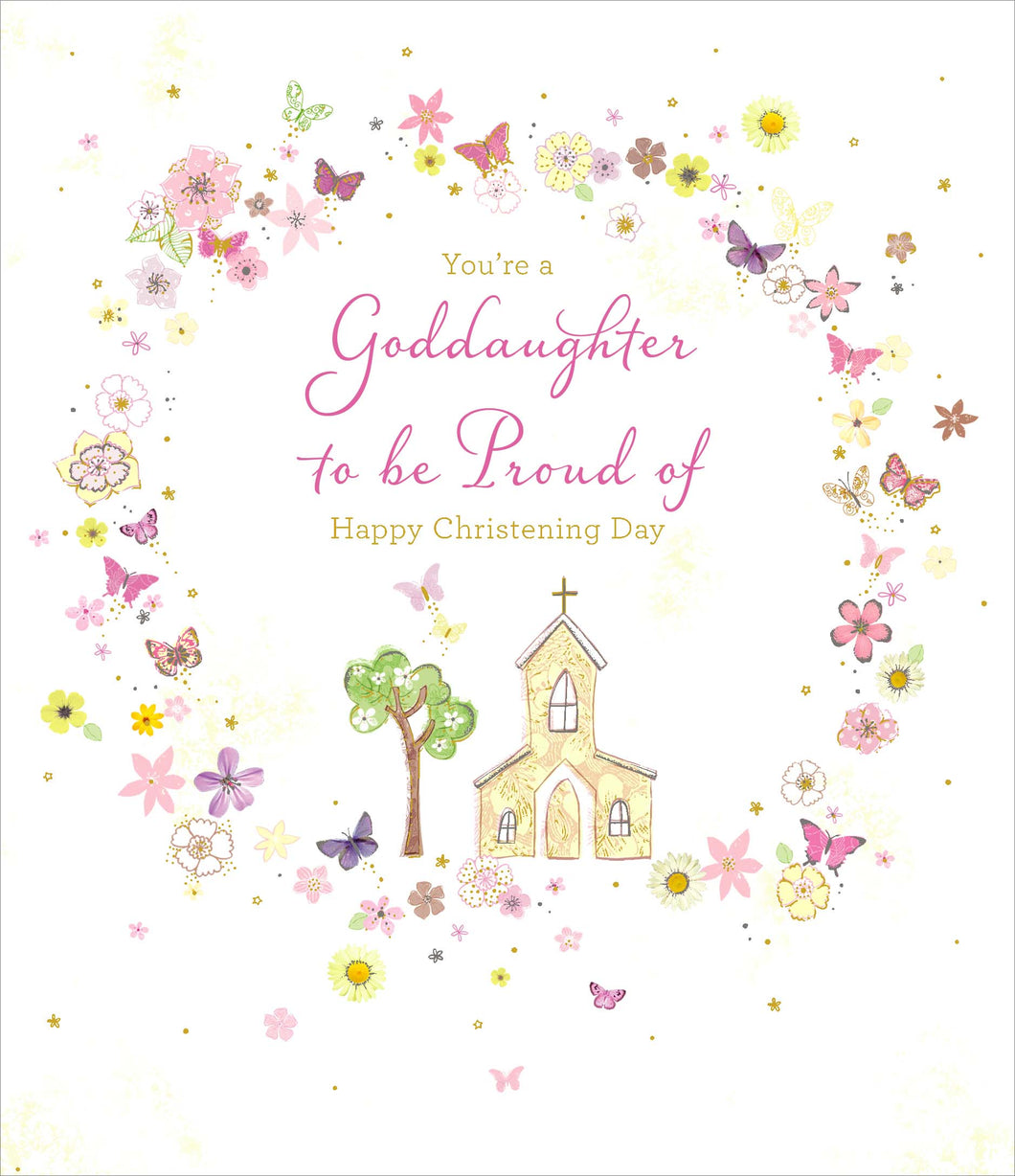 Goddaughter Christening Card