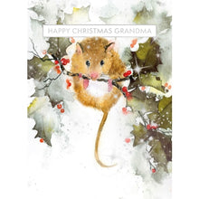 Load image into Gallery viewer, Christmas Mouse Grandma Christmas Card
