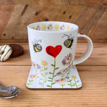 Load image into Gallery viewer, Bee &amp; Heart Mug by Alex Clark
