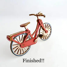 Load image into Gallery viewer, Bicycle 3D Pop Up Wooden Postcard
