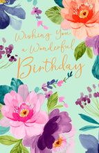 Load image into Gallery viewer, Floral Birthday Card
