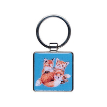 Load image into Gallery viewer, ‘Snug As A Cub’ Fox Keyring
