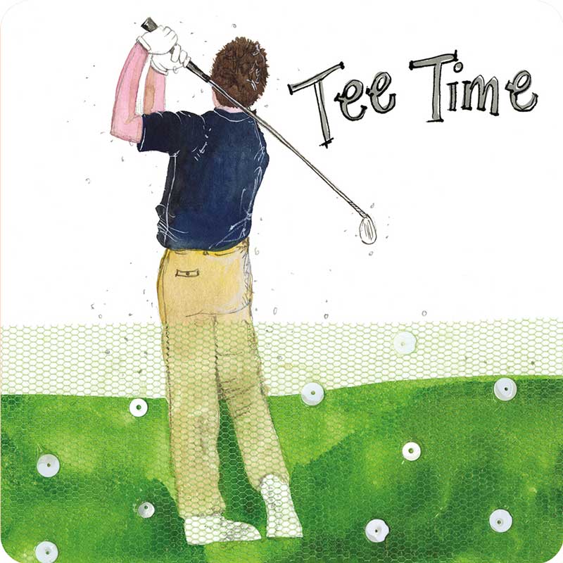 Tee Time Golf Coaster by Alex Ckark