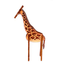 Load image into Gallery viewer, Giraffe 3D Pop Up Wooden Postcard
