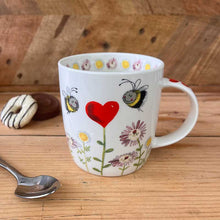 Load image into Gallery viewer, Bee &amp; Heart Mug by Alex Clark
