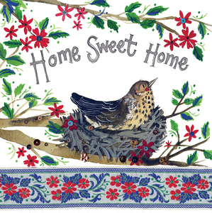 Bird Nesting New Home Card by Alex Clark