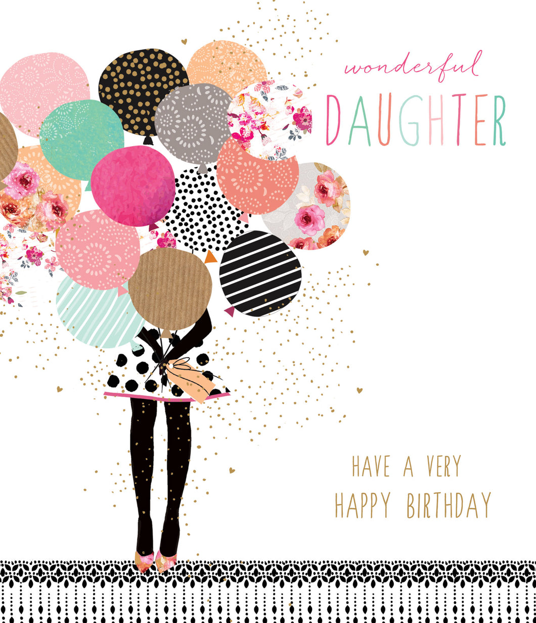 Balloons Daughter Birthday Card