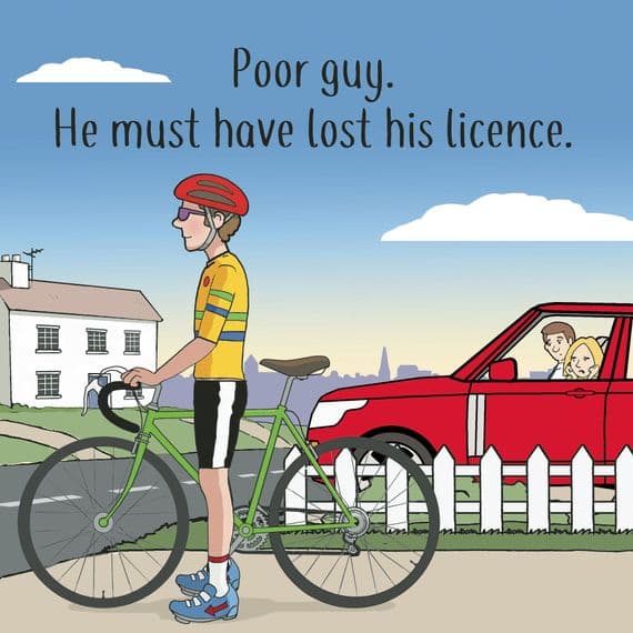 Lost Licence Cycling Blank Card