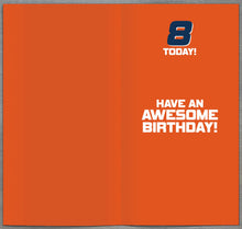 Load image into Gallery viewer, Gaming Zone 8th Birthday Card With Detachable Door Hanger
