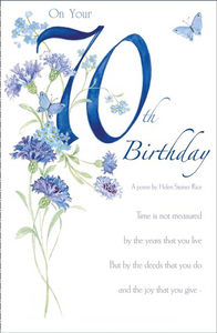 70th Birthday Card