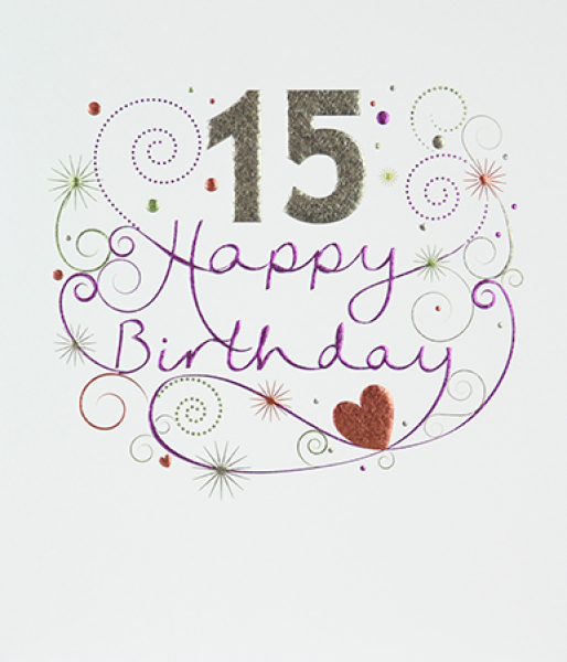 15th Birthday Card