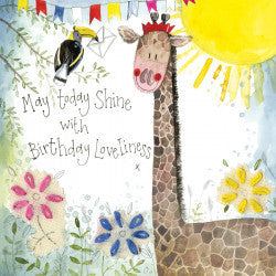 Giraffe Birthday Card