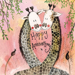 Anniversary Giraffe Card