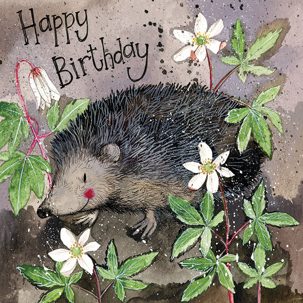 Hedgehog Birthday Card