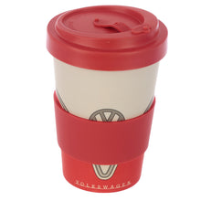 Load image into Gallery viewer, Red Volkswagen Bamboo Travel Cup
