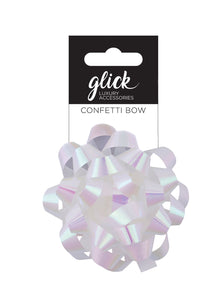 White Iridescent Bow