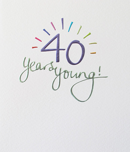 40th Birthday Card