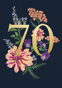 70th Birthday Card