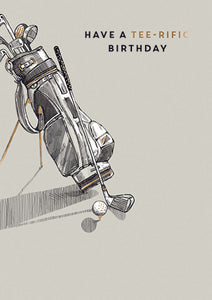 Golfing Birthday Card