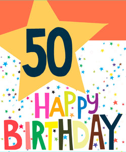 50th Birthday Card