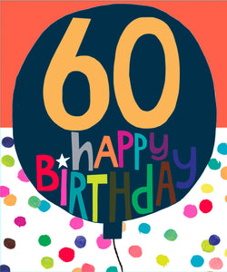 60th Birthday Card